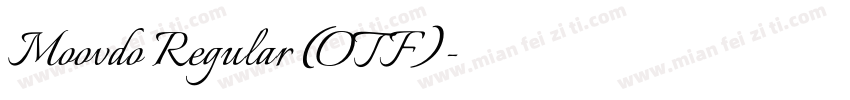 Moovdo Regular (OTF)字体转换